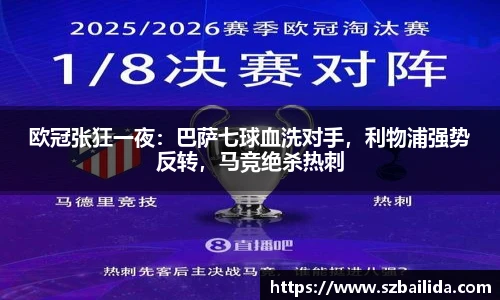 欧冠张狂一夜：巴萨七球血洗对手，利物浦强势反转，马竞绝杀热刺